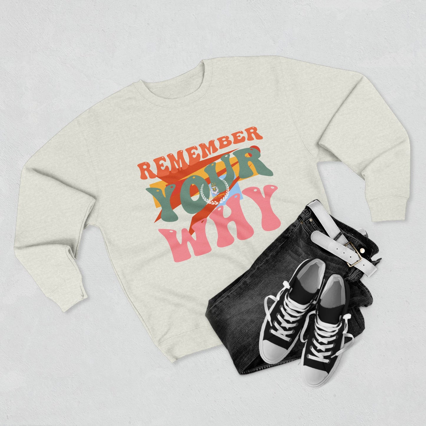 Motivational Unisex Crewneck Sweatshirt - Remember Your Why, Cozy Sweatshirt, Inspirational Gift, Casual Apparel, Perfect for Gift [...]