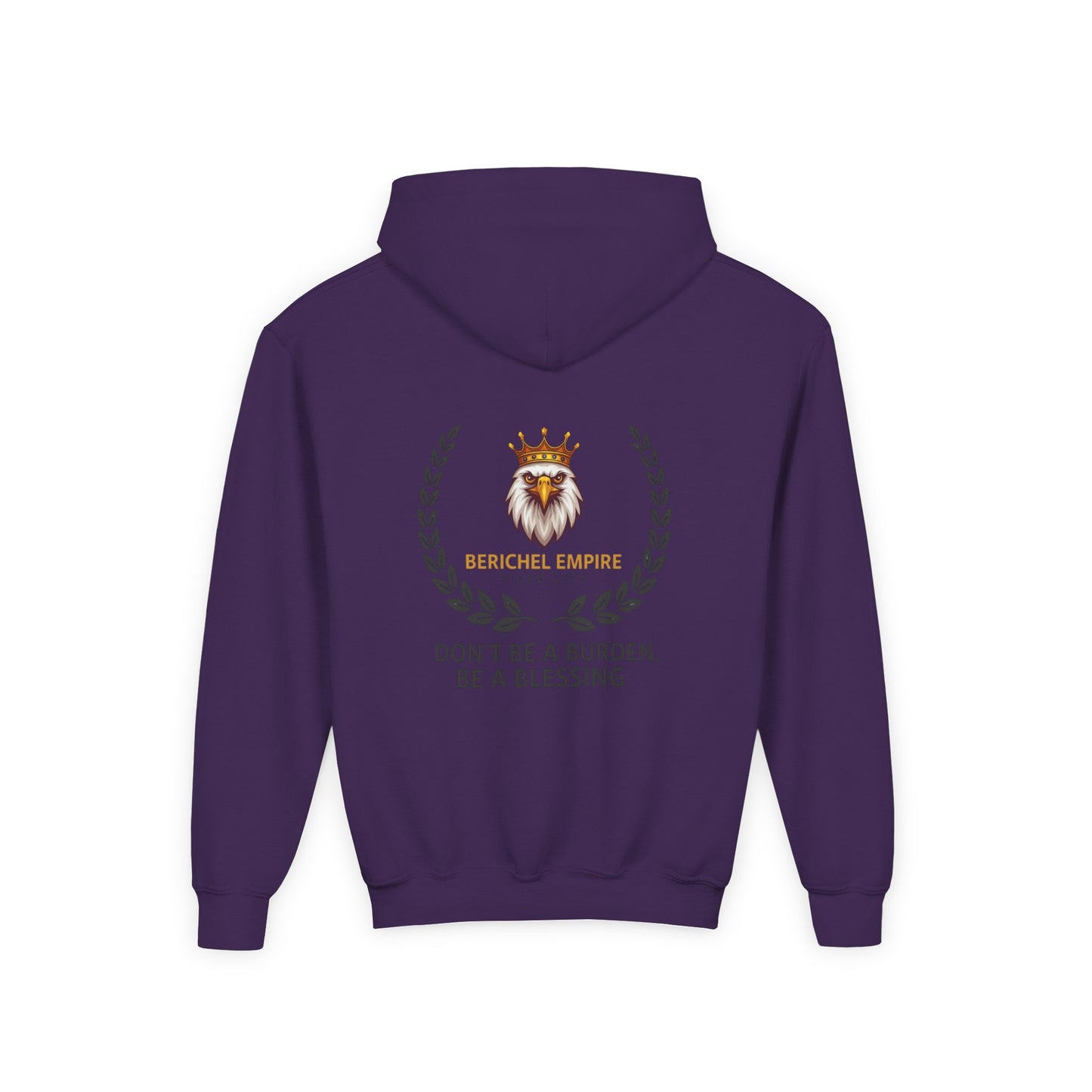 Youth Motivational Hooded Sweatshirt, Inspirational Hoodie, Berchel Empire, Blessing Quote Sweater, Youth Comfort Apparel, Perfect [...]